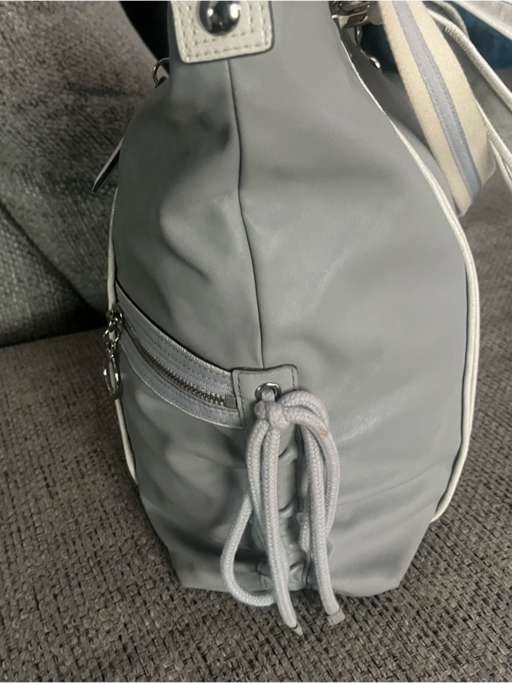 Coach Poppy with White Trim and Silver Hardware - Picture 13 of 15